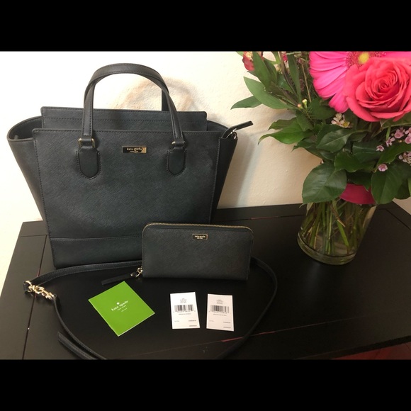 kate spade Handbags - Kate Spade Hadlee Laurel Way Black Satchel/ Wallet